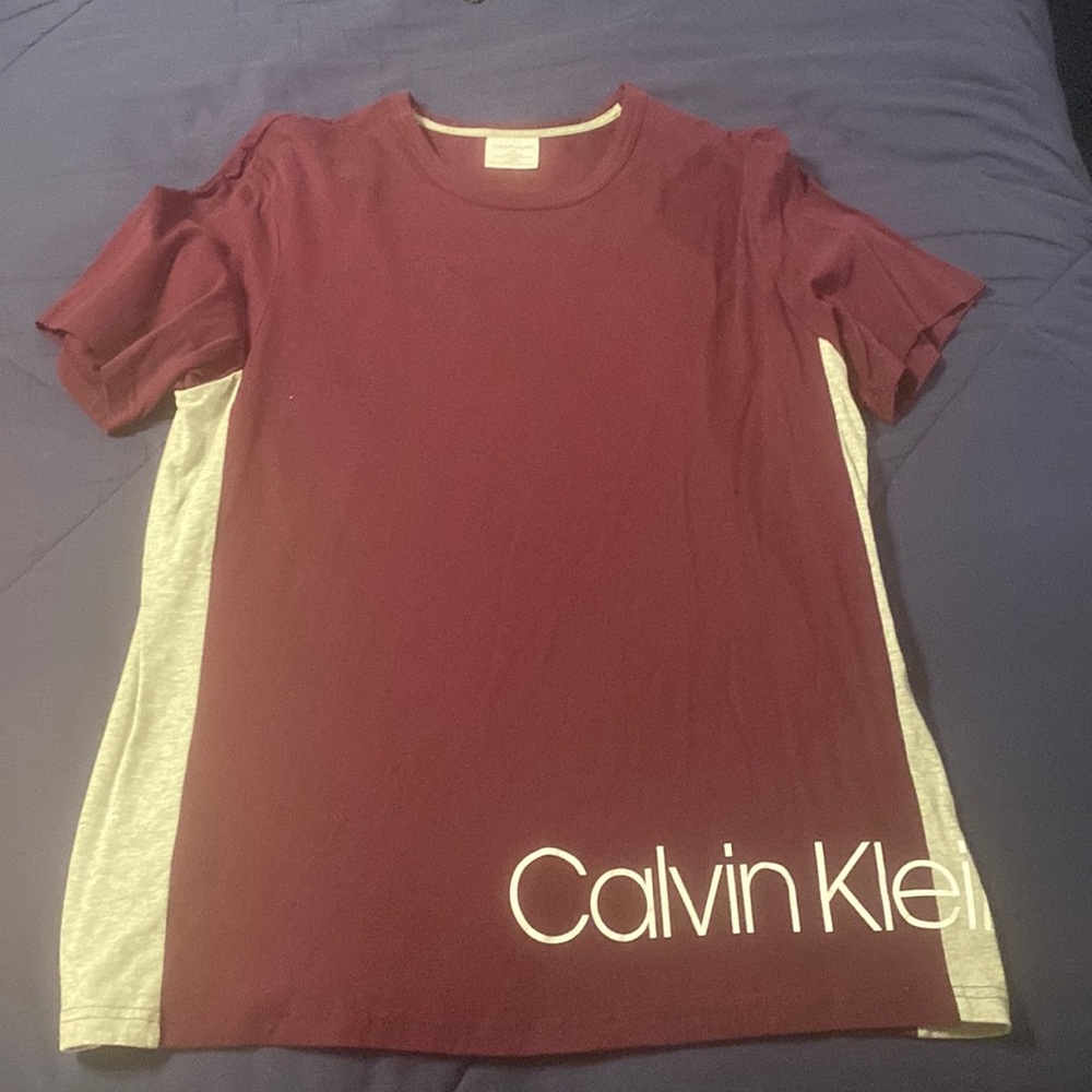 Mens Calvin Klein two tone t shirt